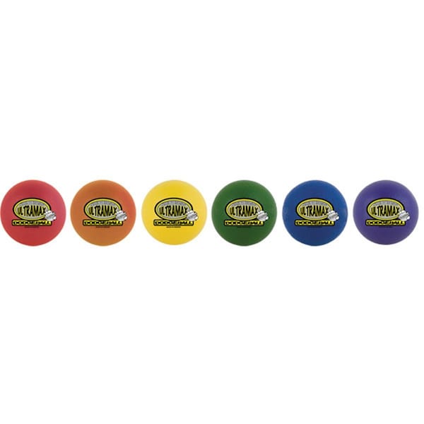 Champion Sports 6 in. Rhino Skin Ultramax Ball Set, Rainbow Color - Set of 6 CH55962 - main